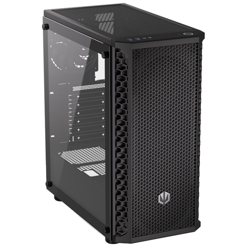 ENDORFY Case Signum 300 Air, Průhledná bočnice, ATX, 4x120mm, černá