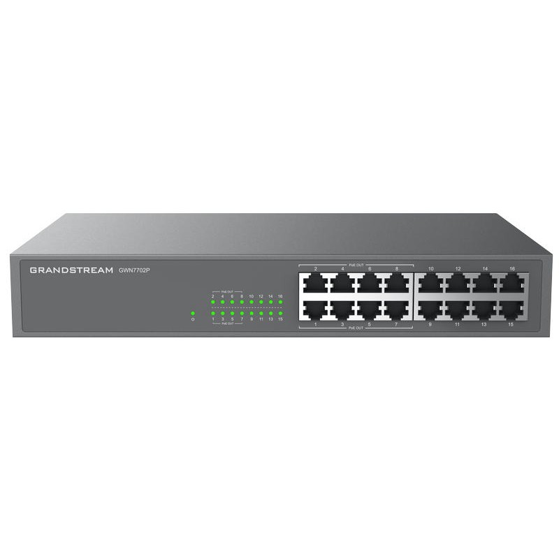Grandstream GWN7702P Unmanaged Network Switch 16 portů / 8 PoE out