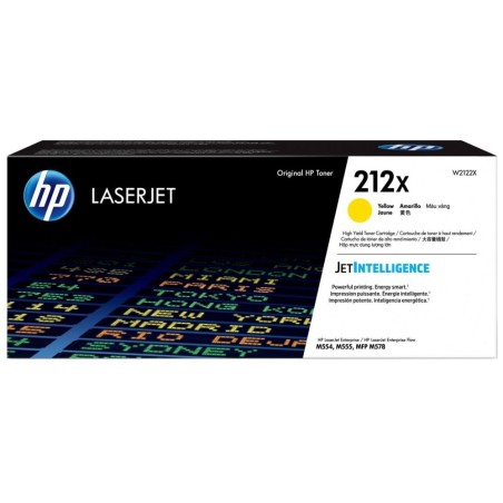 HP 212X High Yield Yellow Original LaserJet Toner Cartridge (10,000 pages)