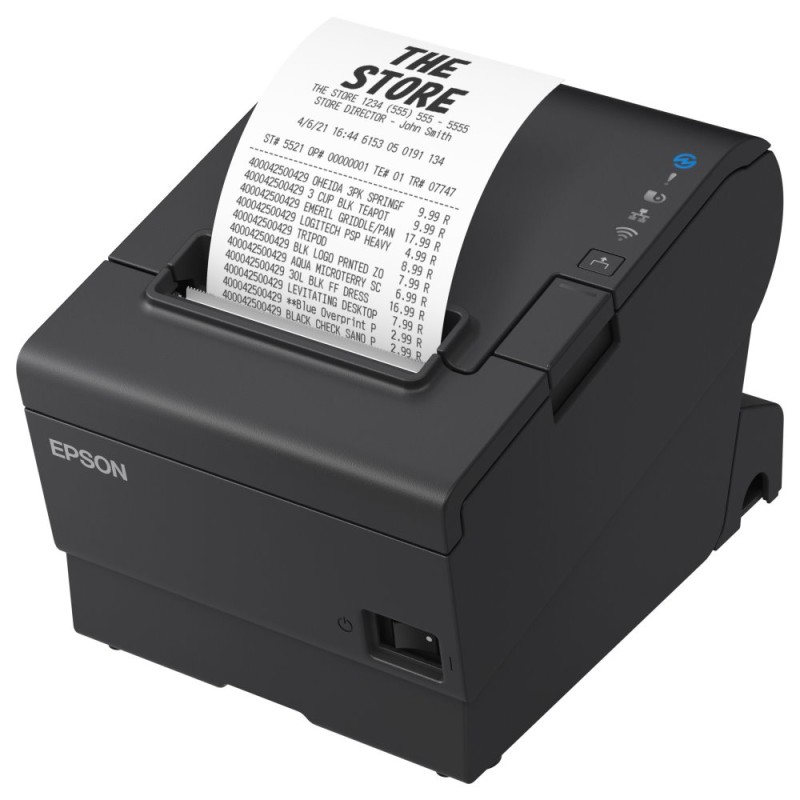 Epson TM-T88VII, USB, USB Host, RS232, Ethernet, ePOS, black