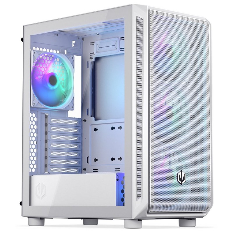ENDORFY Case Arx 500 ARGB, Průhledná bočnice, ATX, 4x140mm ARGB Fan, bílá