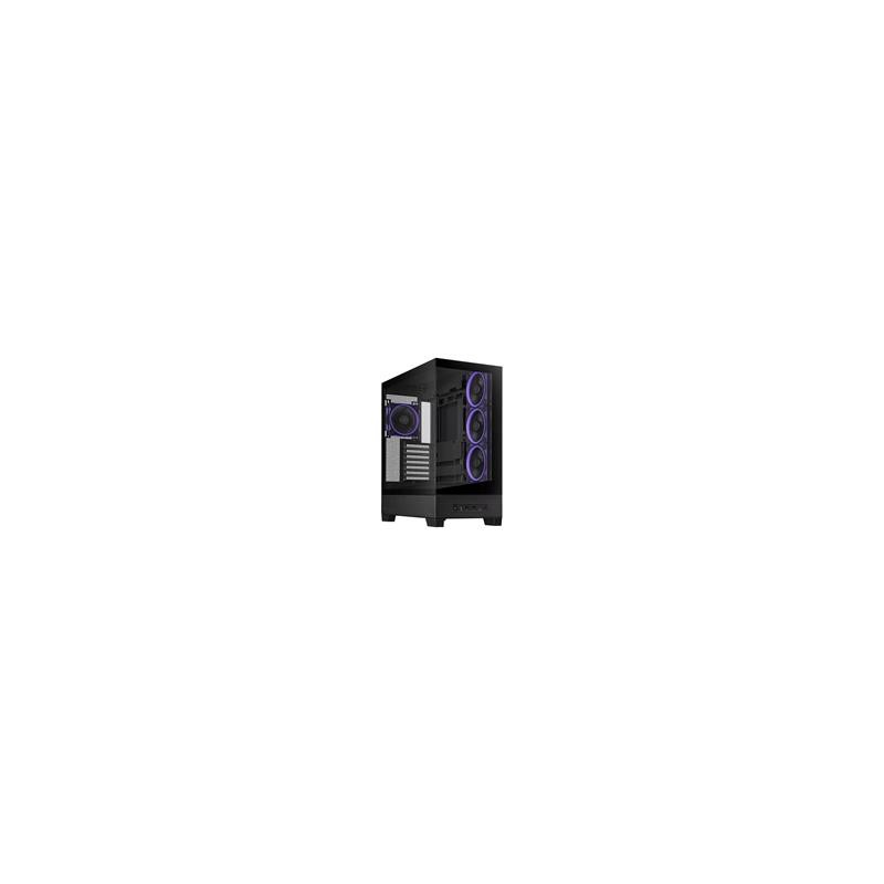 ASUS case A31 PLUS TG ARGB, Mid Tower, Průhledná bočnice, 4x120mm ARGB Fan, ARGB Hub, černá