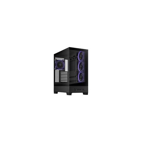 ASUS case A31 PLUS TG ARGB, Mid Tower, Průhledná bočnice, 4x120mm ARGB Fan, ARGB Hub, černá