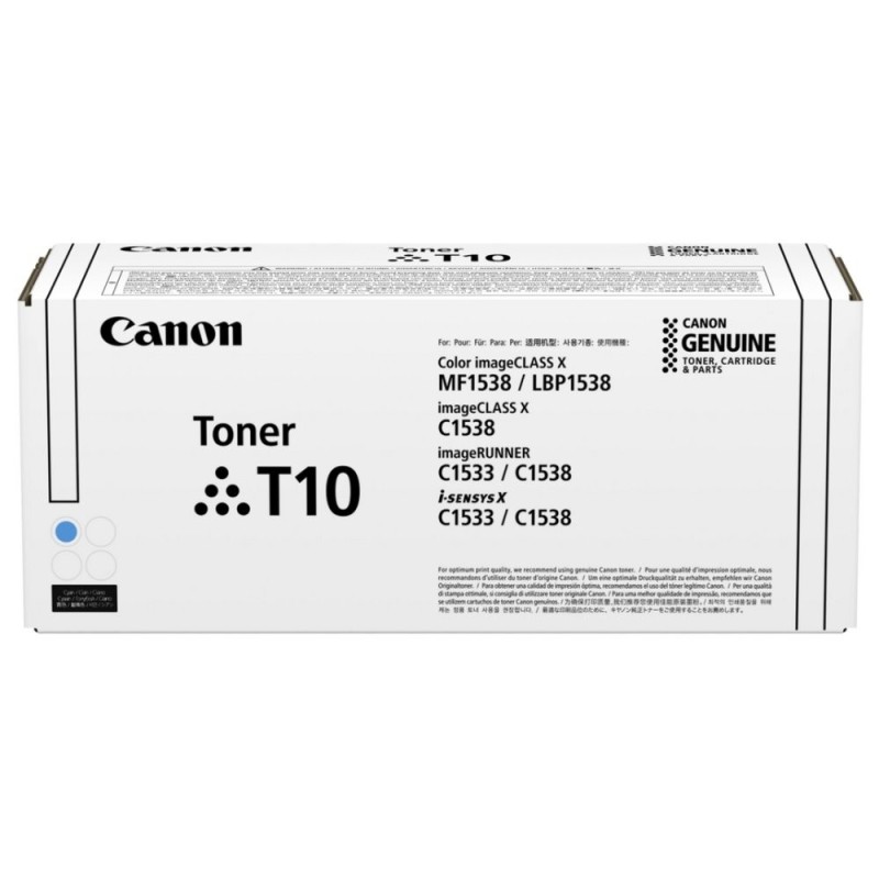 CANON TONER T10 CYAN pro i-SENSYS X C1533i, C1533iF, C1538i, C1538Fi (10 000 str.)