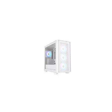 ASUS case A21 PLUS, Mini Tower, průhledná bočnice, 4x 120mm ARGB Fan, bílá