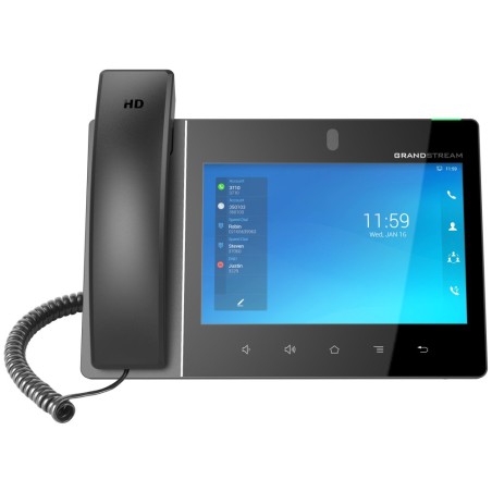 Grandstream GXV3480 SIP video telefon 8"TFT bar.dotyk.displ., Android11, 16 SIP úč.,12way audiokonf.