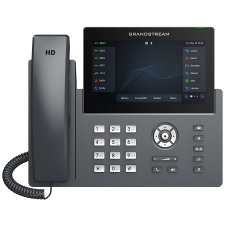 Grandstream GRP2670 SIP telefon, 7" dotyk. bar. displej, 6 SIP účty, 4 pr. tl., 2x1Gb, WiFi, BT, USB