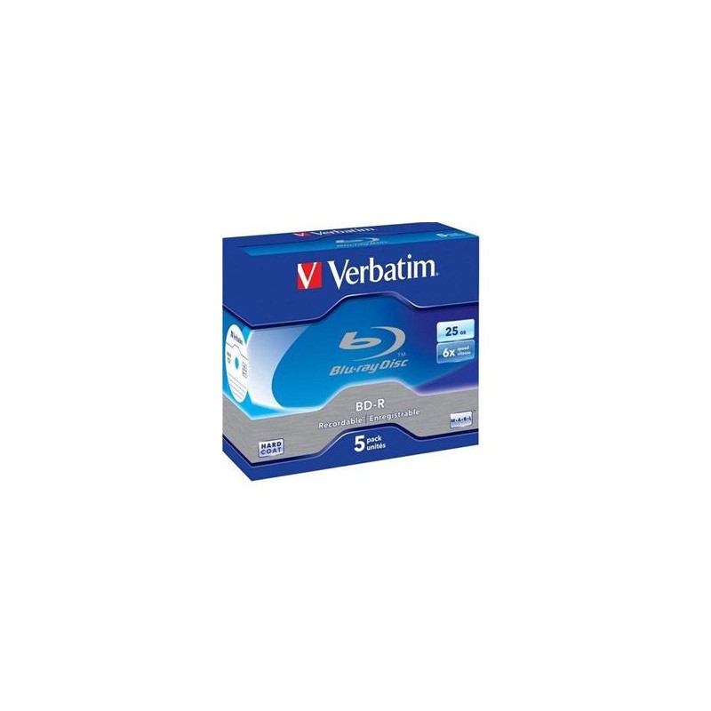 VERBATIM BD-R SL (6x, 25GB),NON-ID, 5ks/pack 43836