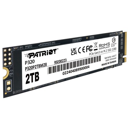 PATRIOT P320 2TB SSD / Interní / M.2 PCIe Gen3 x4 NVMe 1.3 / 2280