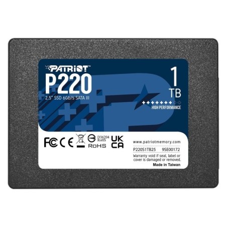 Patriot P220/1TB/SSD/2.5"/SATA/3R