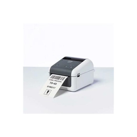 BROTHER tiskárna štítků TD-4210D (tisk štítků, 203 dpi, max šířka štítků 104 mm, rychl. tisku 127 mm/sec)) USB, RS-232C