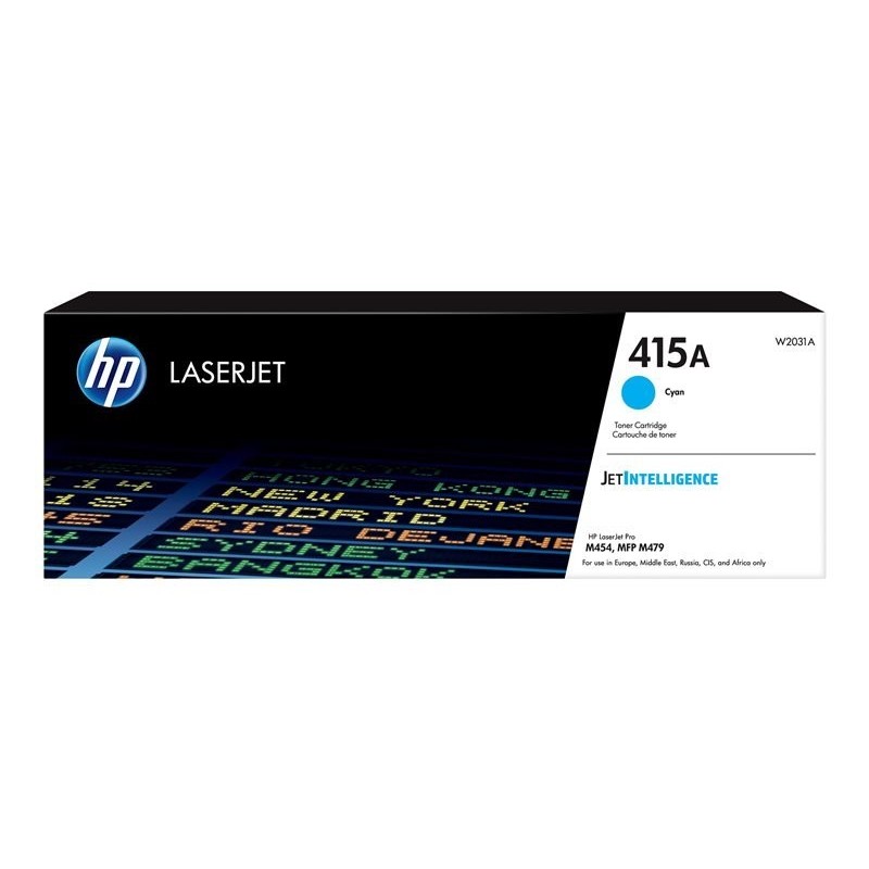 HP 415A Cyan LaserJet Toner Cartridge (2,100 pages)