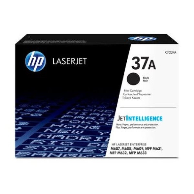 HP 37A Black Original LaserJet Toner Cartridge (CF237A) (11,000 pages)
