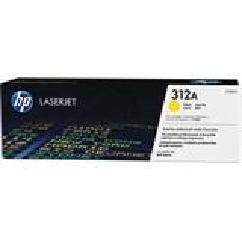 HP 312A Yellow LJ Toner Cart, CF382A (2,700 pages)