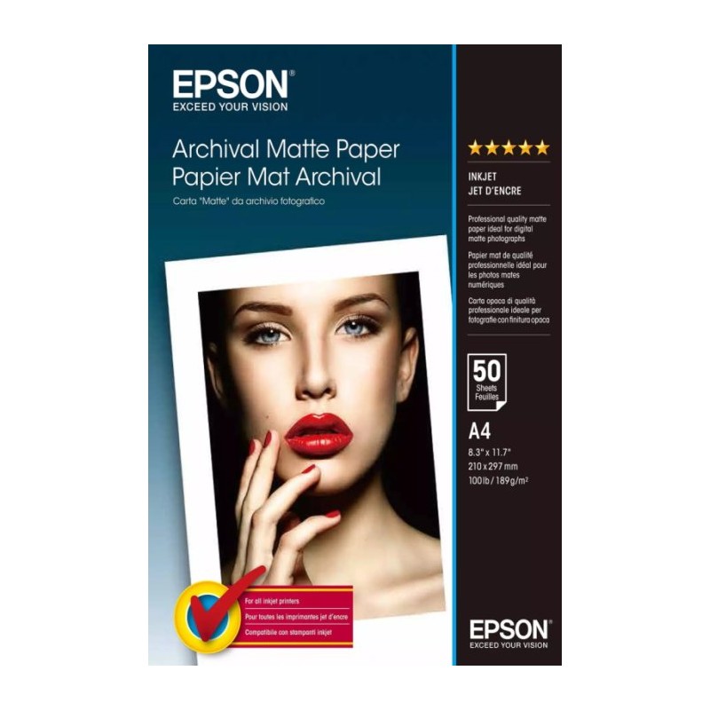 EPSON A4, Archival Matte Paper (50listů)