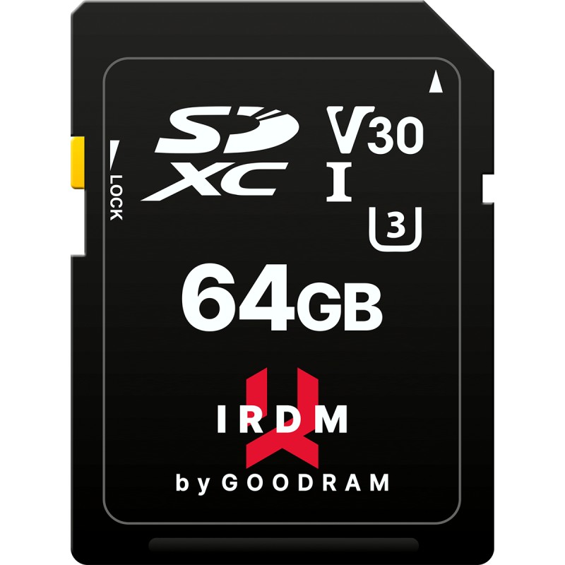 Goodram paměťová karta Secure Digital, 64GB, SDXC, IR-S3A0-0640R12, UHS-I U3
