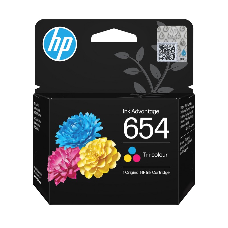 HP originální ink 7FP38UE, HP 654, Tri-colour, 200str.