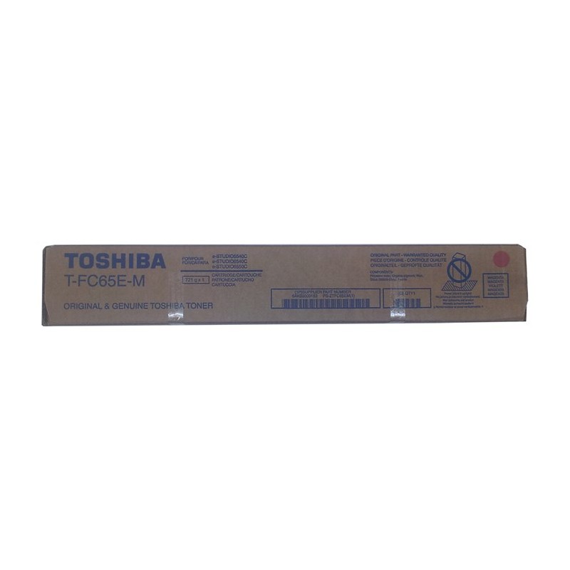 Toshiba originální toner T-FC65-EM, magenta, 29500str.
