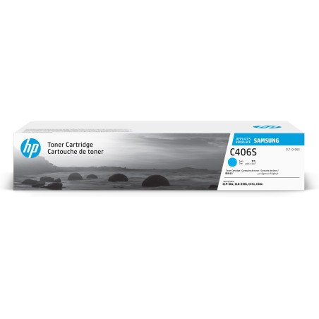 HP originální toner ST984A, CLT-C406S, C406S, cyan, 1000str., poškozený obal typ B