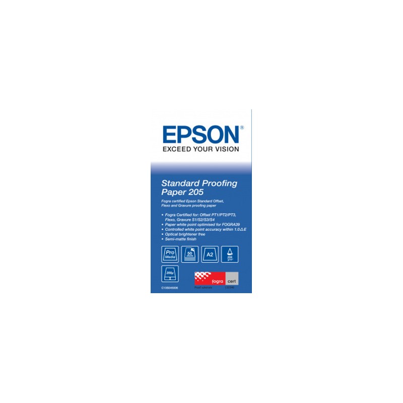Epson Standard Proofing Paper, C13S045006, foto papír, polomatný, bílý, A2, 205 g/m2, 50 ks, inkoustový
