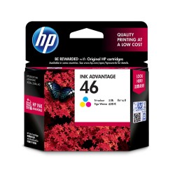 HP Ink Cart/46 Original Adv Tri-Colour, HP Ink Cart/46 Original Adv Tri-Colour
