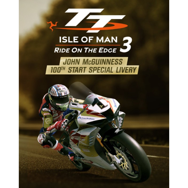 TT Isle Of Man 3 John McGuinness 100th Start S – herní rozšíření pro PC (elektronická licence)