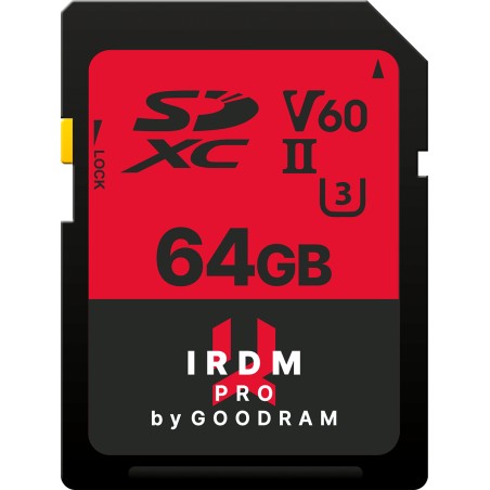 Goodram paměťová karta Secure Digital, 64GB, SDXC, IRP-S6B0-0640R12, UHS-II V60