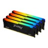 Kingston FURY Beast RGB - DDR4 - sada - 64 GB: 4 x 16 GB - DIMM 288-pin - 3200 MT/s / PC4-25600 - CL16 - 1.35 V - bez