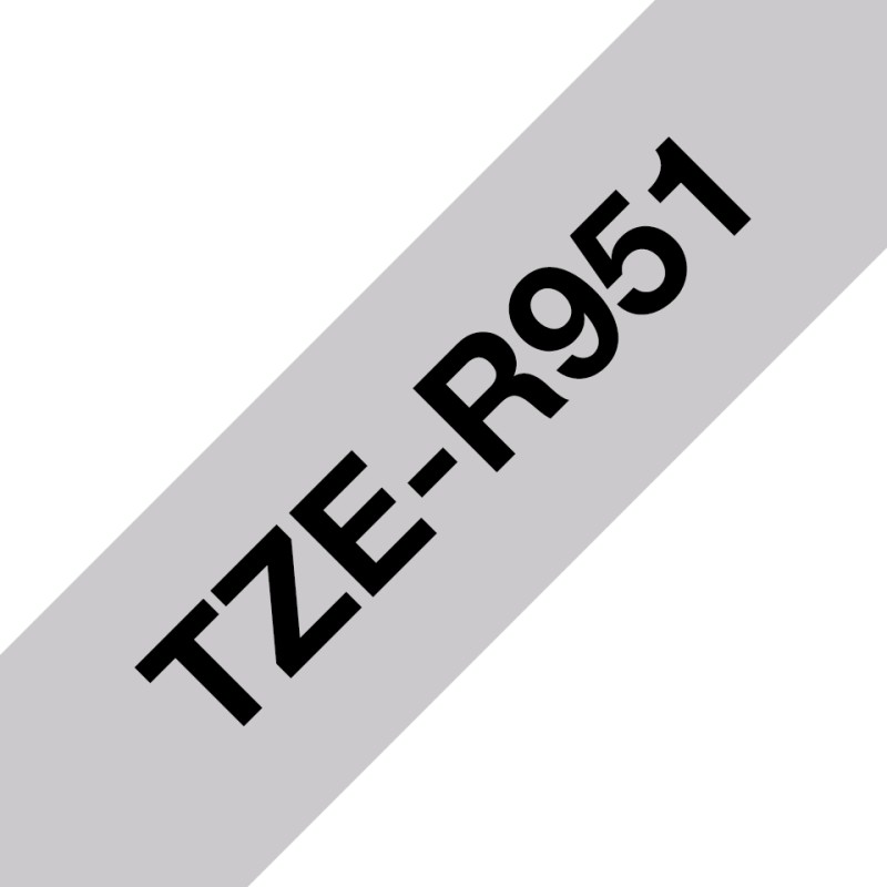 Brother 24MM Black / Silver Ribbon Tape/
