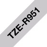 Brother 24MM Black / Silver Ribbon Tape/