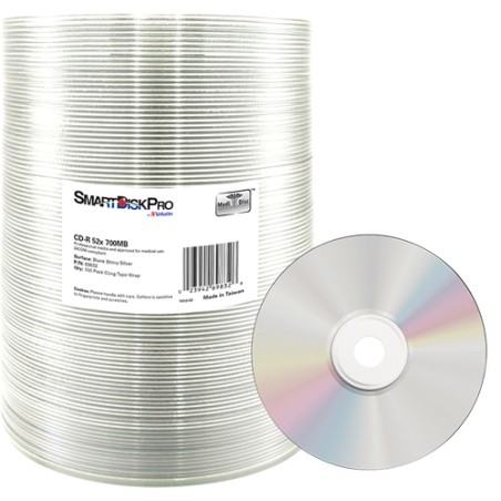 Smartdisk BD-R, White Thermal Printable, 25GB, Spindle, 69836, 50-pack, pro archivaci dat