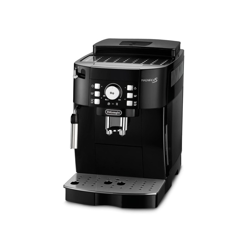 DeLonghi ECAM 21.117.B automatický kávovar, 15 bar, vestavěný mlýnek, dva šálky najednou, tryska na páru, černý
