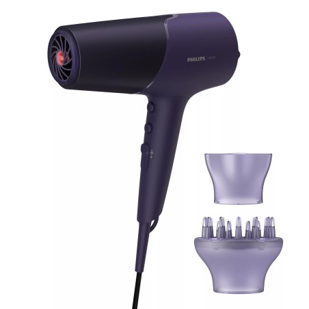 Philips Series 5000 BHD514/00 vysoušeč vlasů, fialový, 2300 W, ThermoShield, ionizační péče, 6 nastavení, Cool Shot