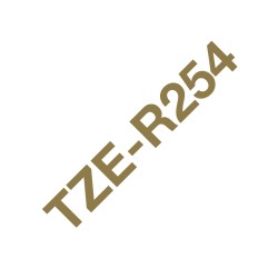 24MM GOLD / WHITE RIBBON TAPE/
