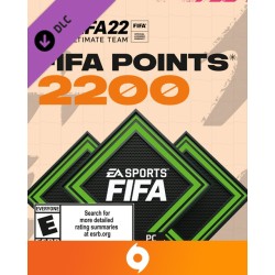 FIFA 22 2200 FUT Points – herní kredit pro PC (elektronická licence)