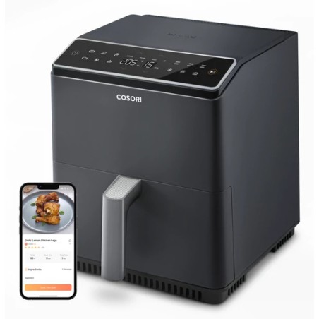 Cosori Dual Blaze 6.4L SMART horkovzdušná fritéza + 5x špíz a gril. rošt, black