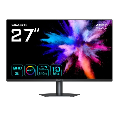 GIGABYTE LCD - 27" Gaming monitor GO27Q24, OLED, 2560x1440 QHD, 240Hz, 1.5M:1, 400cd/m2, 0.03ms, 2xHDMI, 1xDP