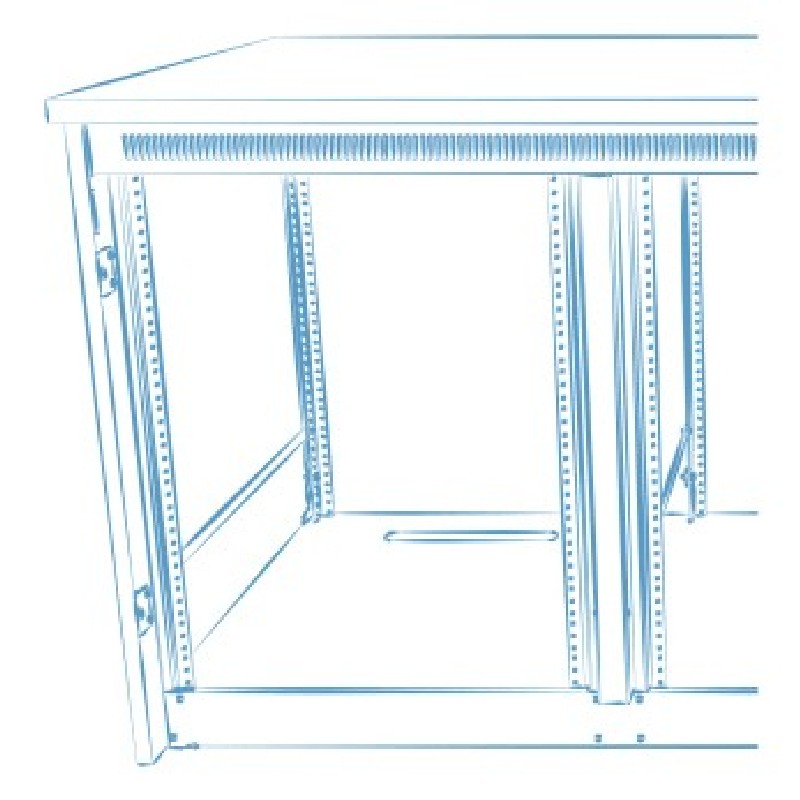 Millwork Drawings and Hardware 3 bay 27"