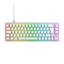 CHERRY XTRFY K5V2 65PRC KB WHT/KB CORDED MECHANICAL MX RED