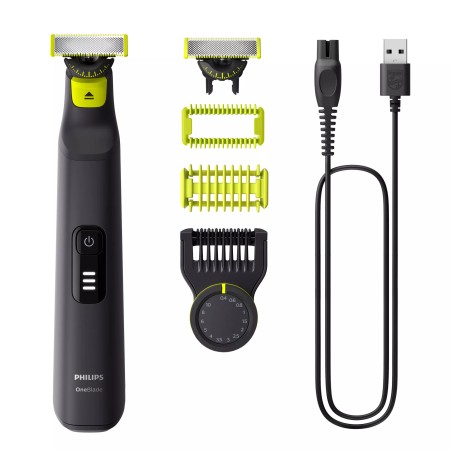 Philips OneBlade Pro 360 QP6542/15 zastřihovač, voděodolný, 3 nástavce, akumulátorový provoz