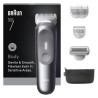 Braun BG7550 tělový zastřihovač, 4 nástavce, 100% omyvatelný, technologie SmoothShave, výdrž 100 min, nerezové čepele