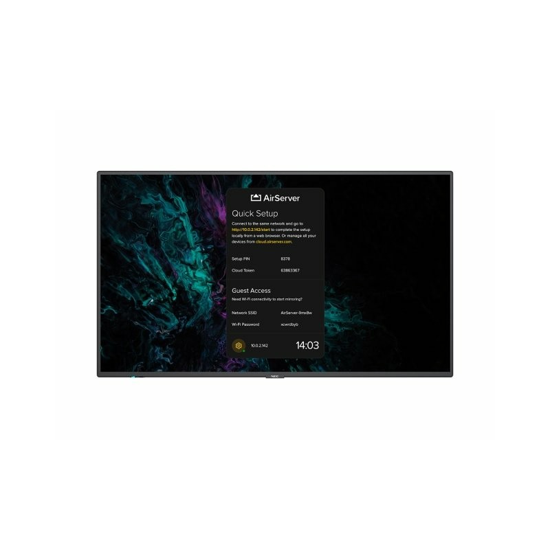NEC M861 Airserver 86IN LFD UHD LED/500CD/QM 24/7 Airserver Emb.