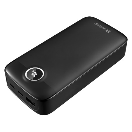 Sandberg SemiSolidState Powerbank 20000 mAh PD20W, kompaktní powerbanka, černá