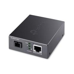 TP-LINK 10/100/1000Mbps RJ45 to 1000Mbps Single-mode SC WDM Bi-Directional Fiber Converter