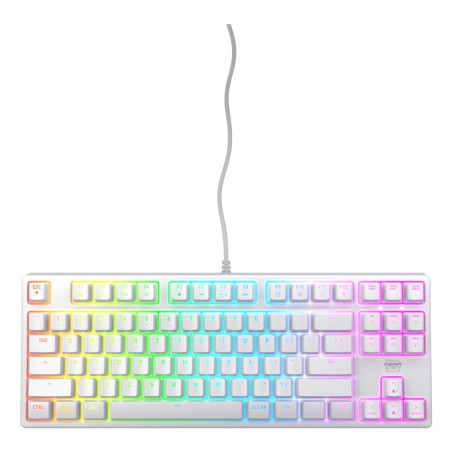 CHERRY XTRFY K4V2 TKL KB WHITE/KB CORDED MECHANICAL MX RED CXK4V2RGBTKLWHRUS