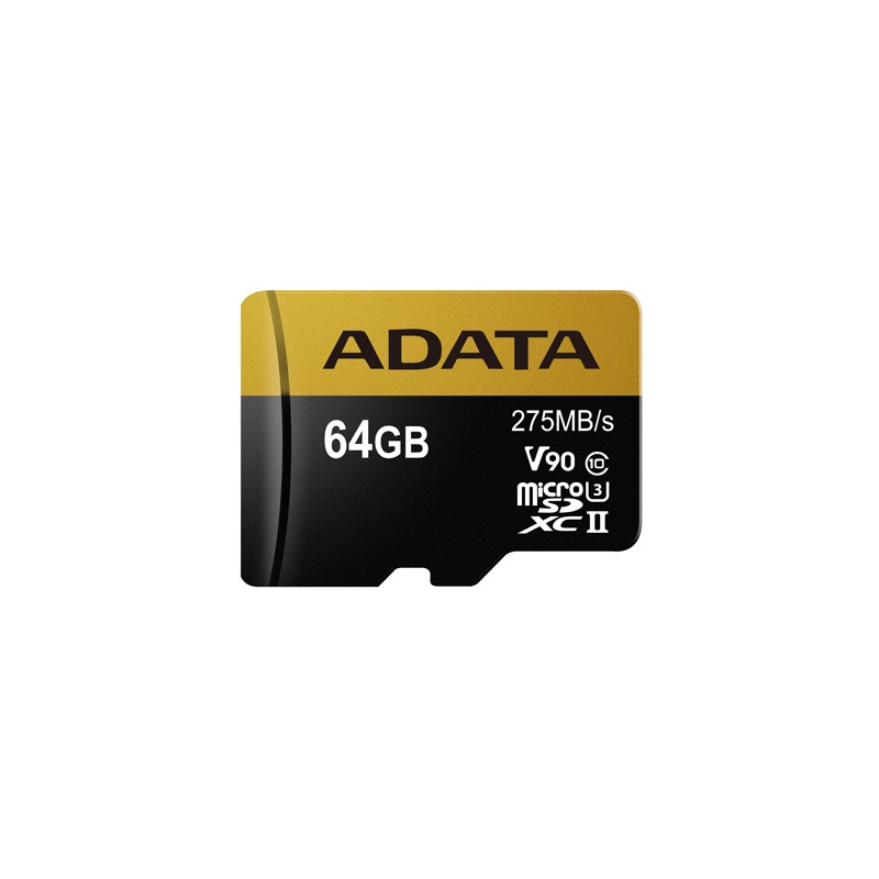 ADATA AUSDX64GUII3CL10-CA1 microSDXC 64GB Class 10 read/write 275/155MBps