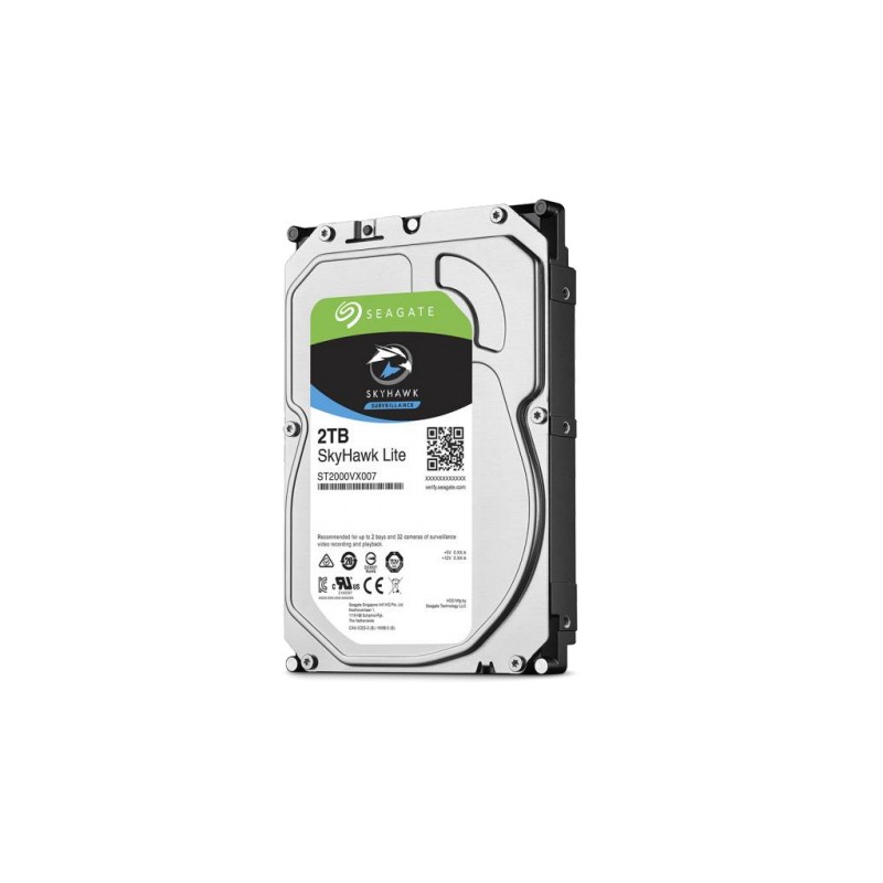 SEAGATE Surveillance Skyhawk Lite 2TB HDD 5900rpm SATA serial ATA 6Gb/s 64MB cache 3.5inch 24x7 BLK (P)