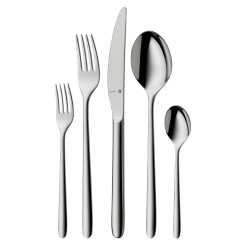 WMF Flame Plus příborová sada 66 ks, Cromargan protect®, lesklá nerez, kované extra dlouhé čepele, do myčky