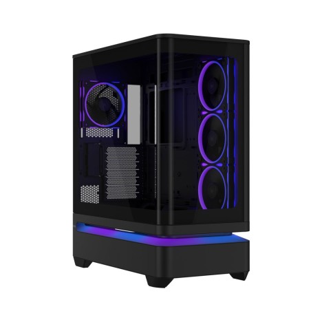 ASUS case PRIME AP304 TG ARGB BLACK, ATX, Průhledná bočnice, 4x120mm ARGB, černá