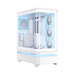 ASUS case PRIME AP304 TG ARGB WHITE, ATX, Průhledná bočnice, 4x120mm ARGB, bílá